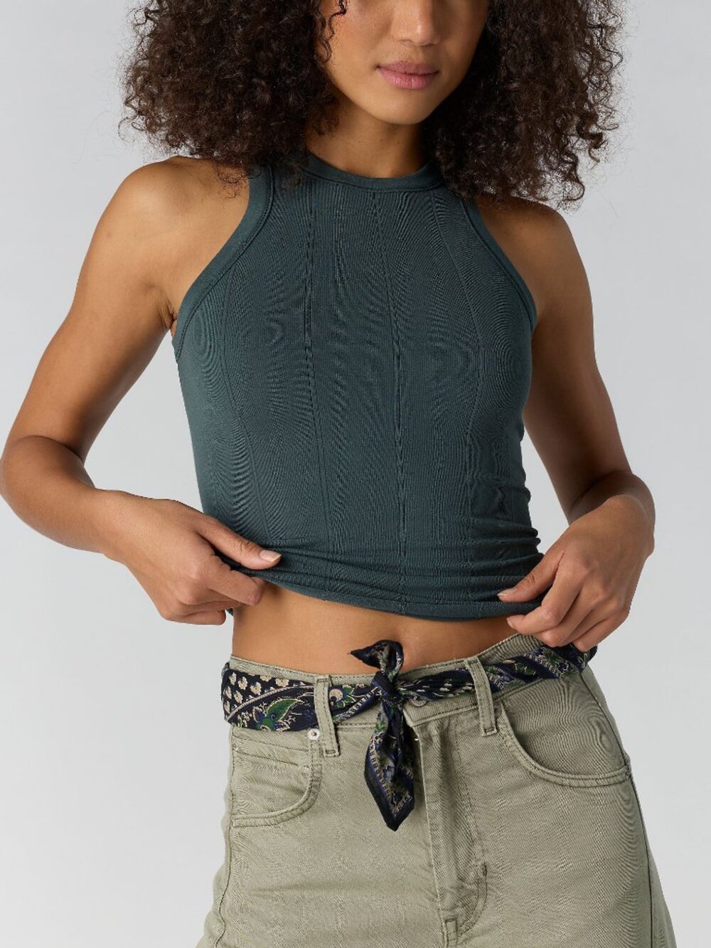 🆕 FREE PEOPLE So Soft Seamless Modal Tank / Midnight Mountain